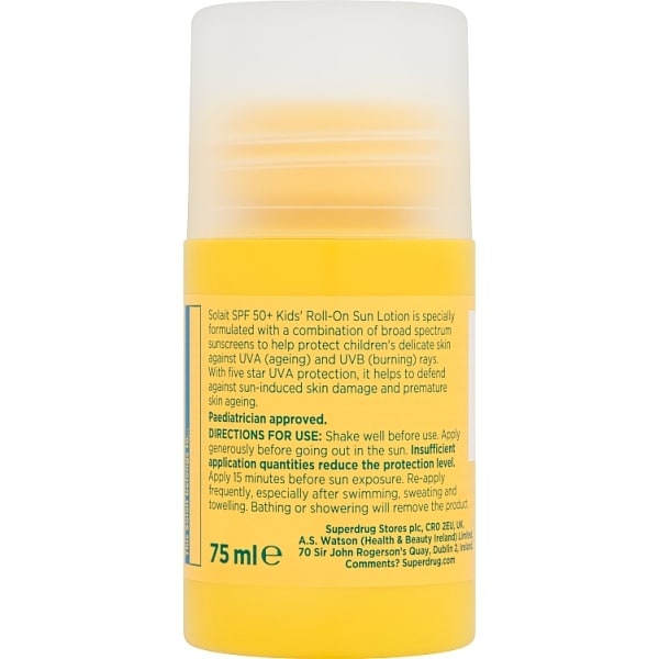Superdrug Solait Kids Roll-On SPF50