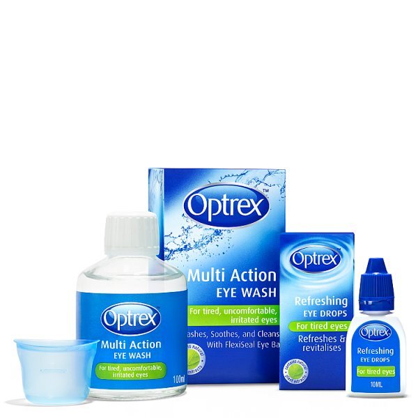 Optrex Refreshing Eye Drops For Tired Eyes Revitalises 10ml