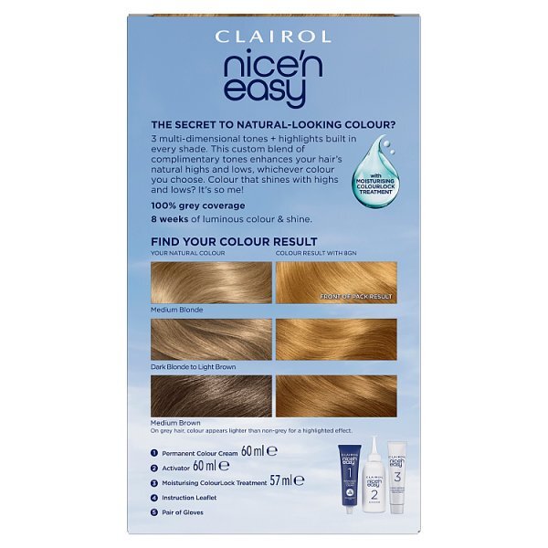 Clairol Nice'n Easy Hair Dye 8GN Medium Golden Neutral Blonde
