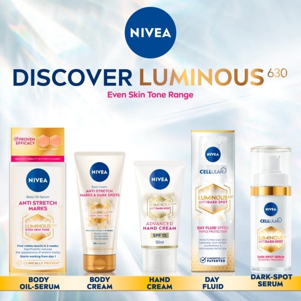 Nivea Luminous 630 Anti Marks & Dark Spots Body Cream 200Ml