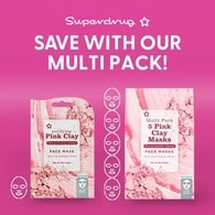 Superdrug Pink Clay Face Mask 15ml 5 Pack