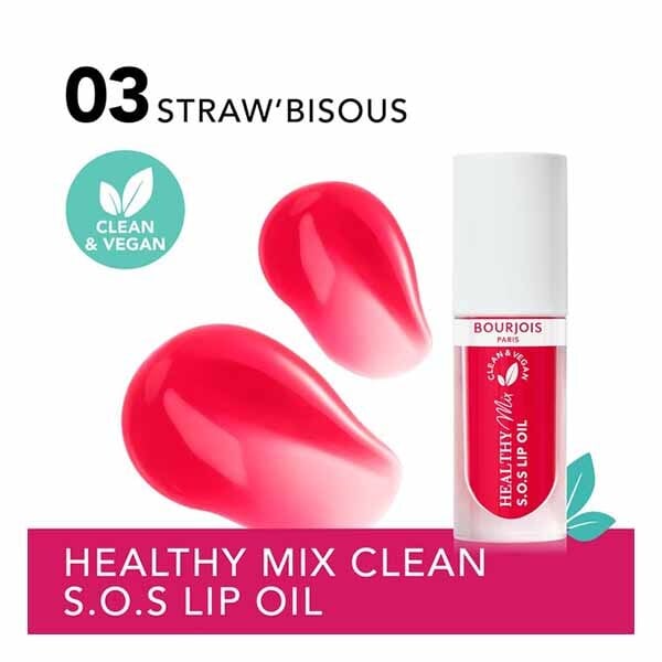 Bourjois, Healthy Mix Lip Oil Serum, Straw'bisous, 4.5Ml