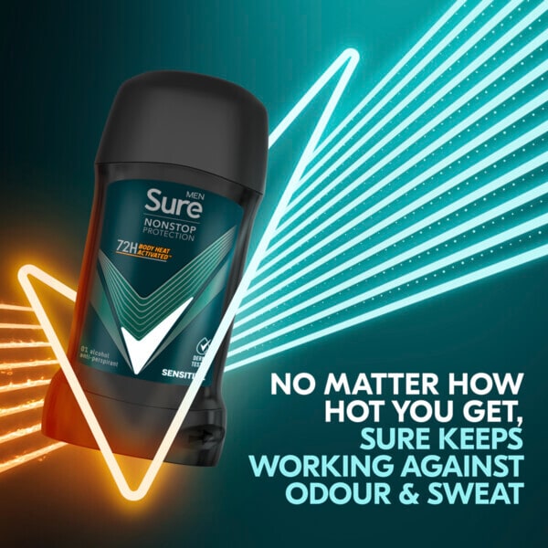 Sure Men Antiperspirant Deo Stick Nonstop Sensitive 50Ml