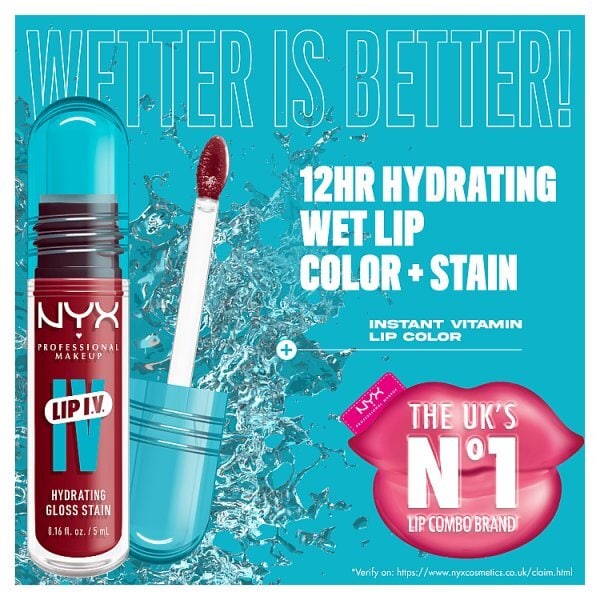 NYX Professional Makeup Lip IV Hydrating Gloss and Lip Stain