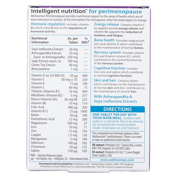 Vitabiotics Wellwoman Perimenopause 50+ - 30 Tablets