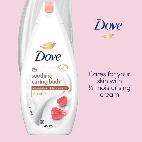 Dove Soothing Almond Cream And Hibiscus Bath Soak 450ml