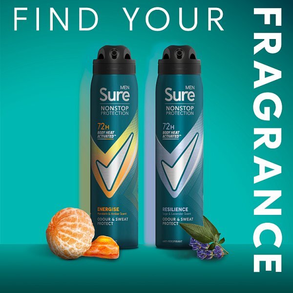 Sure Men Nonstop Protection Resilience Anti-Perspirant Aerosol 250 ml