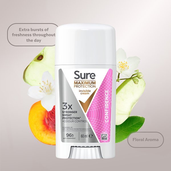 Sure for Women Deodorant Cream Stick Confidence Anti-perspirant 60ml
