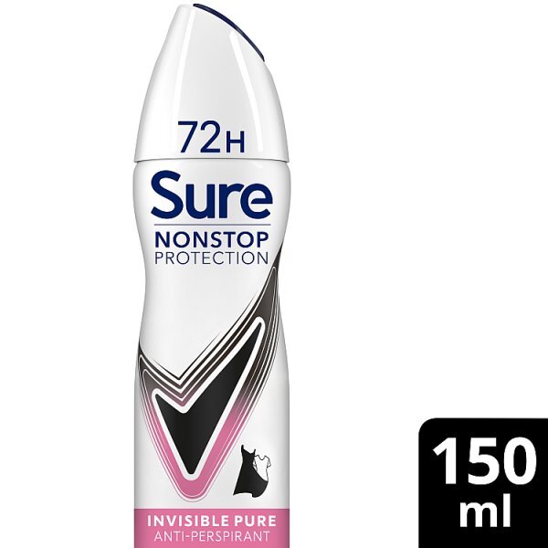 Sure Nonstop Protection Invisible Pure Anti-Perspirant Aerosol 150 ml