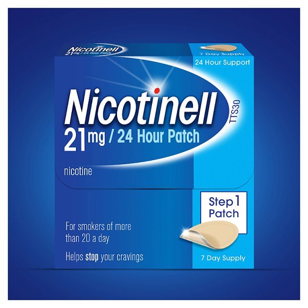 Nicotinell Step 1 Patch 21mg 7 Day Supply