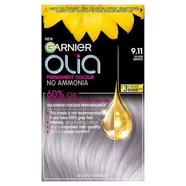 Garnier Olia 9.11 Metallic Silver Permanent Hair Dye