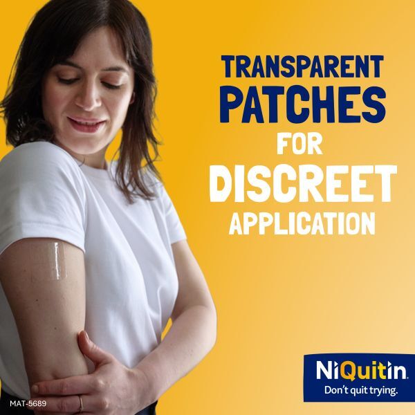 NiQuitin 14mg Step 2- 7 Nicotine Patches- Stop Smoking Aid