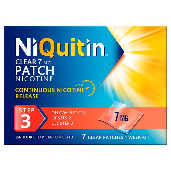 NiQuitin 7mg Step 3- 7 Nicotine Patches- Stop Smoking Aid