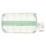 Superdrug Sage Green PVC Cube Cosmetic Bag