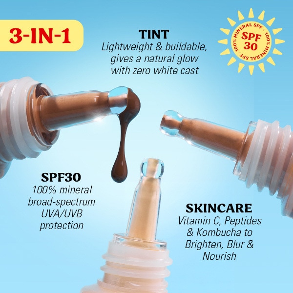 Revolution Superdewy Sundew Spf30 Skin Tint Med Tan Neutral