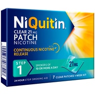 NiQuitin 21mg Step 1- 7 Nicotine Patches- Stop Smoking Aid