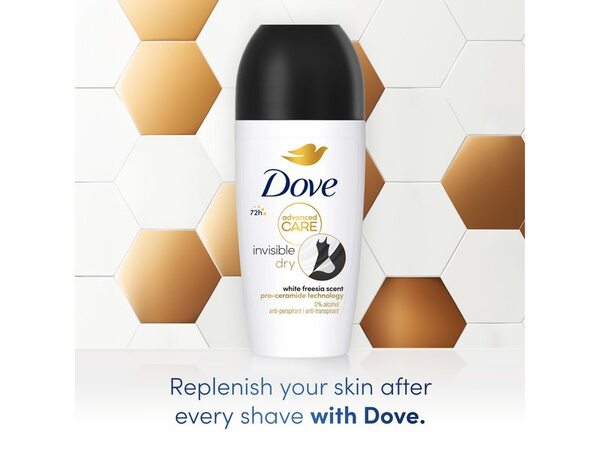 Dove Advanced Care Invisible Dry Anti-Perspirant Roll On 50 ml