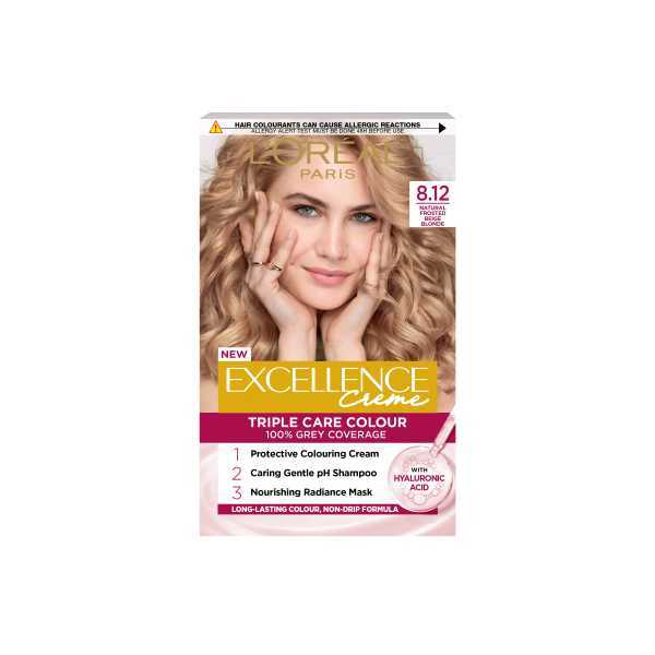 Excellence Creme 8.12 Natural Frosted Beige Blonde Hair Dye