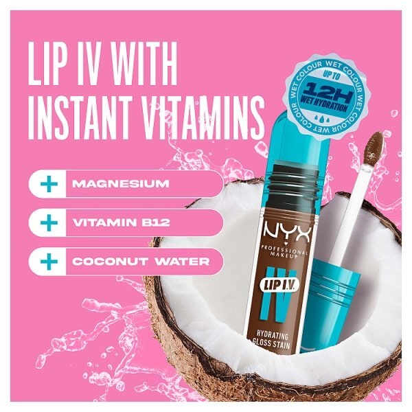 NYX Lip IV Hydrating Gloss Stain Lip Gloss Splash N Spice 5ml