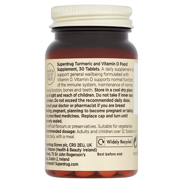 Superdrug Turmeric 1000mg 30 Tablets
