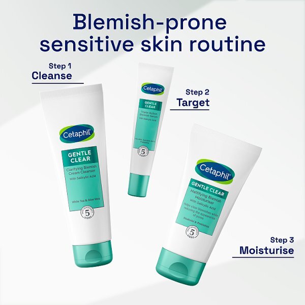 Cetaphil Gentle Clear Clarifying Blemish Cream Cleanser 124ml