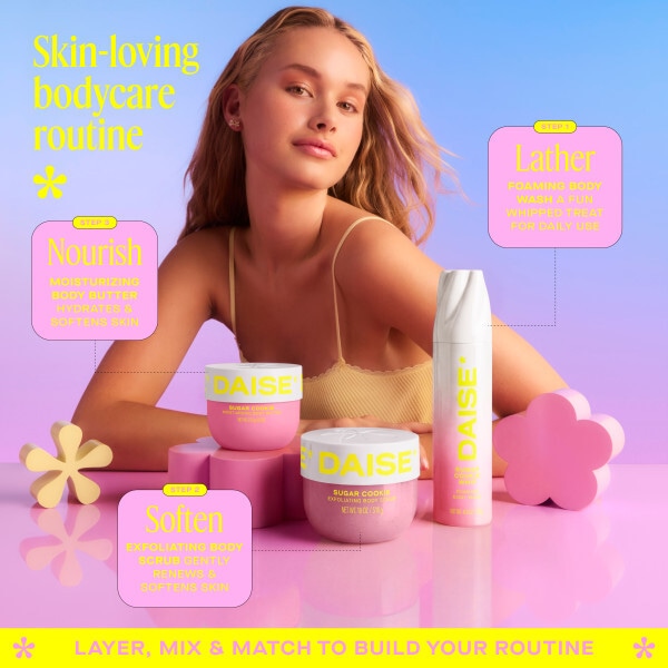 DAISE Foaming Body Wash in Sugar Cookie, 265 ml