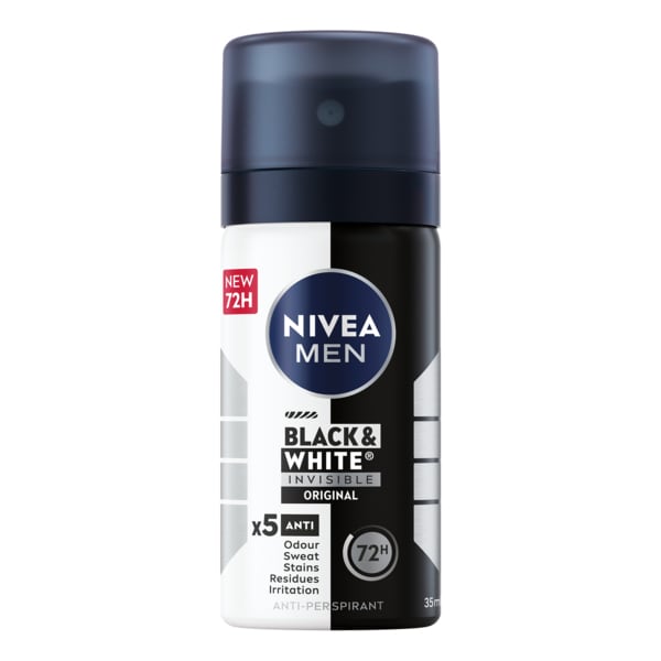 NIVEA Men Black & White Travel Anti-perspirant 35ml