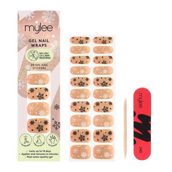 Mylee Gel Nail Wraps First Snow