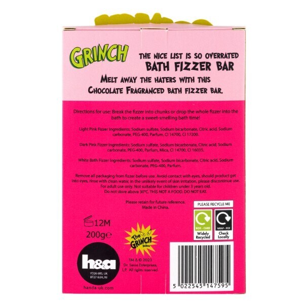 The Grinch Bath Fizzer Bar