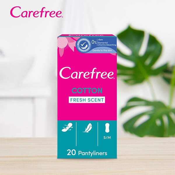 Carefree Fresh Breathable Pantyliners 20 Pack