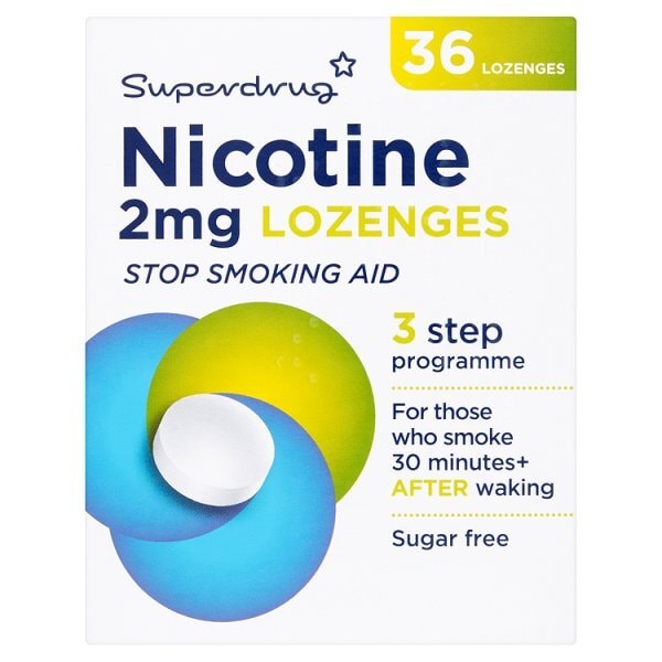 Superdrug 2mg Nicotine Lozenges X 36