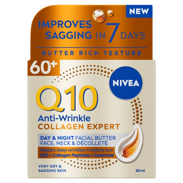 Nivea Q10 Anti-Wrinkle Collagen Day & Night Face Butter 50Ml