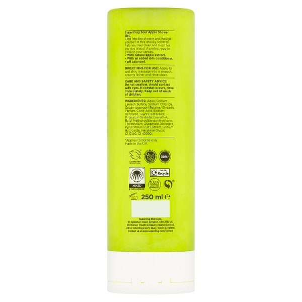 Fruity Sour Apple Shower Gel 250ml