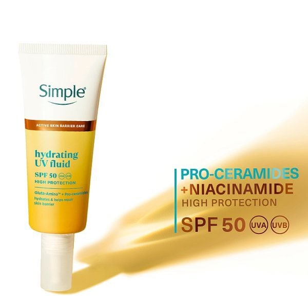 Simple Hydrating Uv Fluid Spf50 40Ml