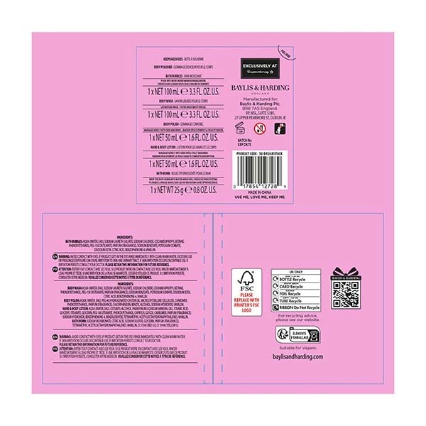 Baylis & Harding Stacked Pamper Bath & Body Christmas Gift Set