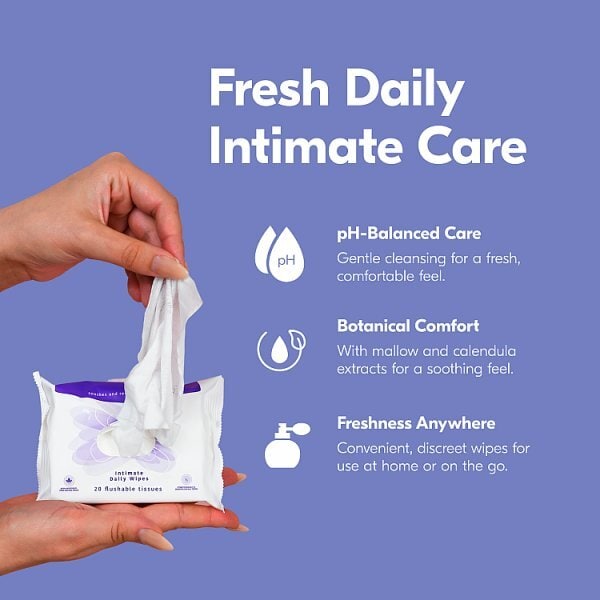 BALANCE ACTIV INTIMATE WIPES 20S