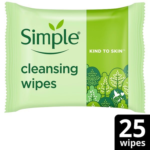 Simple Kind to Skin Bio-degradable Cleansing Wipes 25 wipes