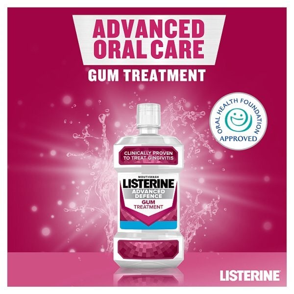 Listerine Advanced Defence Gum Treatment Mouthwash 500ml