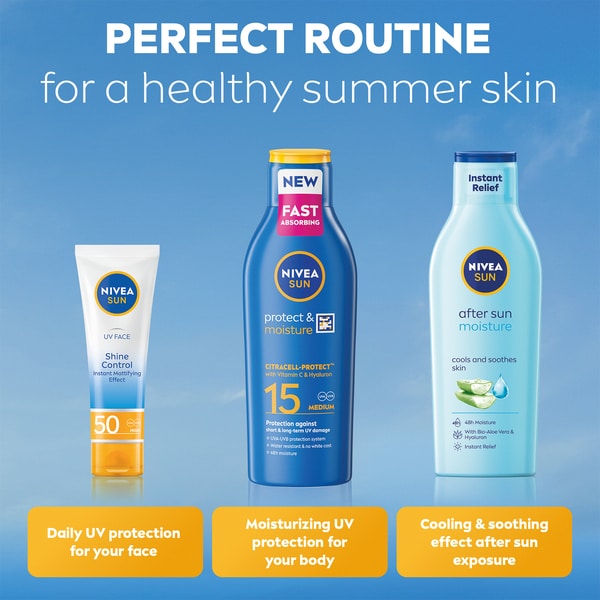 NIVEA SUN Protect & Moisture Sun Cream Lotion SPF30 200ml