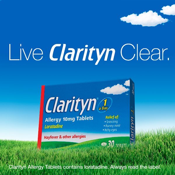 Clarityn Allergy Tablets 10mg Loratadine 7 Tablets