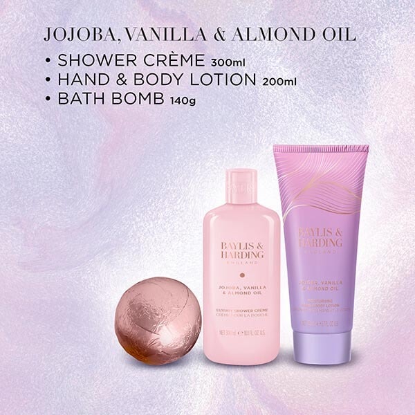 Baylis & Harding Jojoba, Vanilla & Almond Oil Heart Gift Set