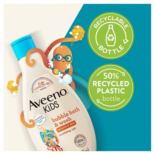 Aveeno Kids Bubble Bath & Wash 250Ml