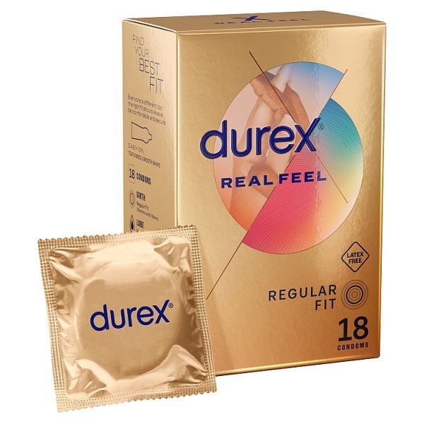 Durex Real Feel Latex Free Condoms 18s