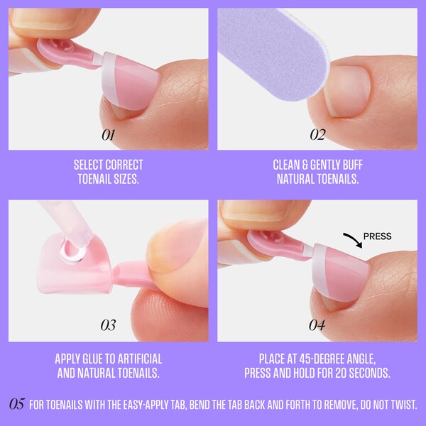 Kiss CORE Colour Toenails - Toe-tally Yours