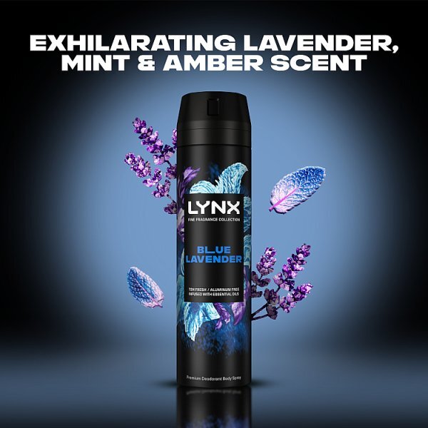 Lynx Fine Fragrance Collection Blue Lavender Body Spray 200Ml