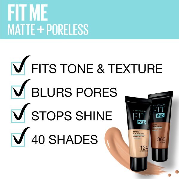 Maybelline Fit Me Matte & Poreless Foundation 118 Light Beig