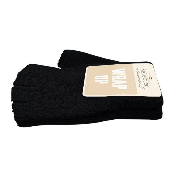 Superdrug Selected Fingerless Gloves Black