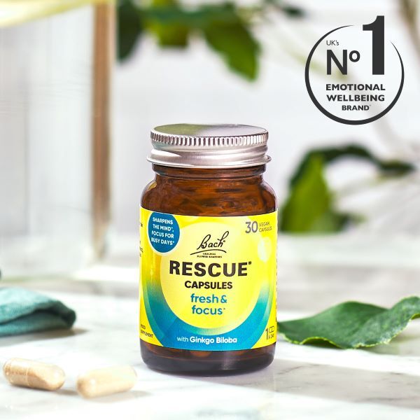 Bach RESCUE Fresh & Focus Capsules (30 Vegan Capsules)