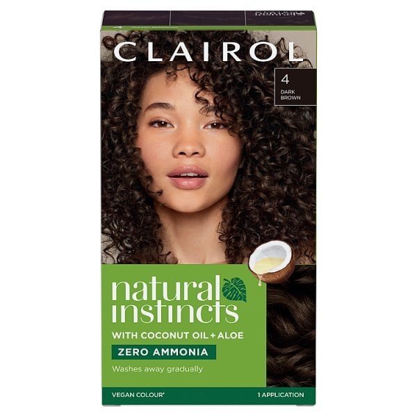 Clairol Natural Instincts Semi-Permanent Hair Dye 4 Dark Brown