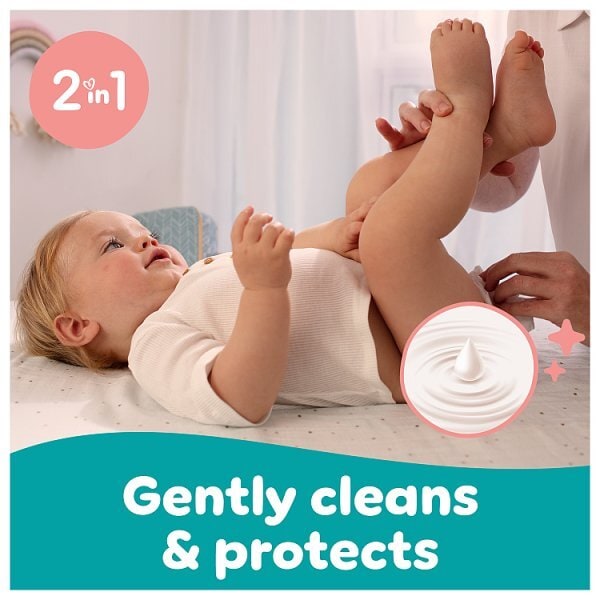 Pampers Sensitive Baby Wipes Plastic Free 1 Pack (52 wipes)